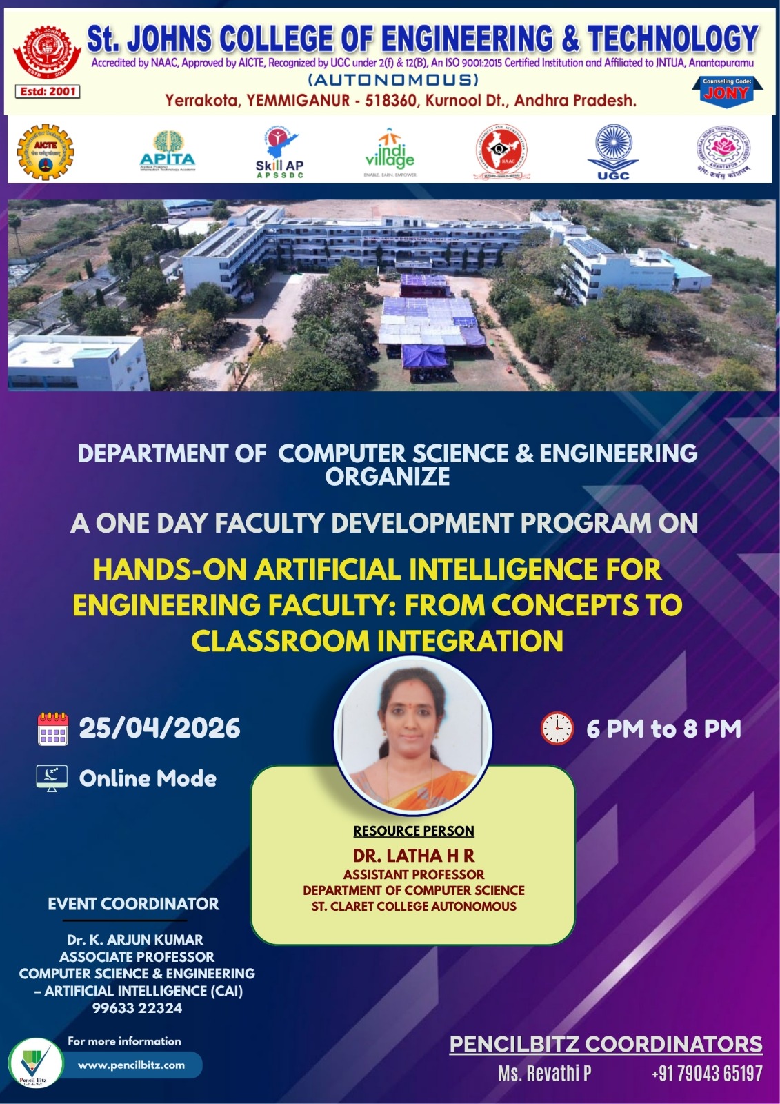  St.Johns College of Engineering and Technology 